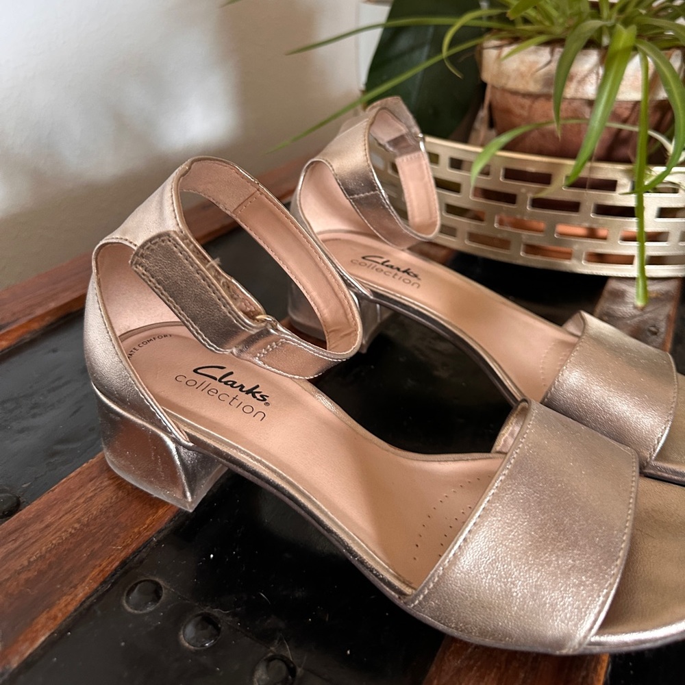 Champagne Block Heels